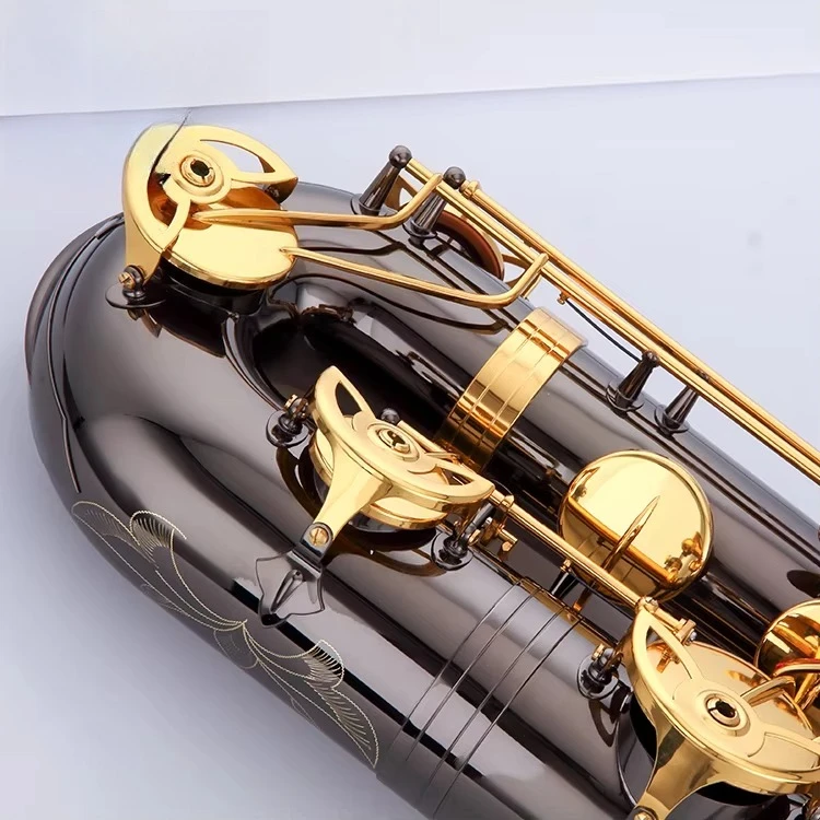 النحاس الجسم باس الساكسفون الأسود النيكل مطلي الذهب مفتاح الباريتون الساكسفون #4
