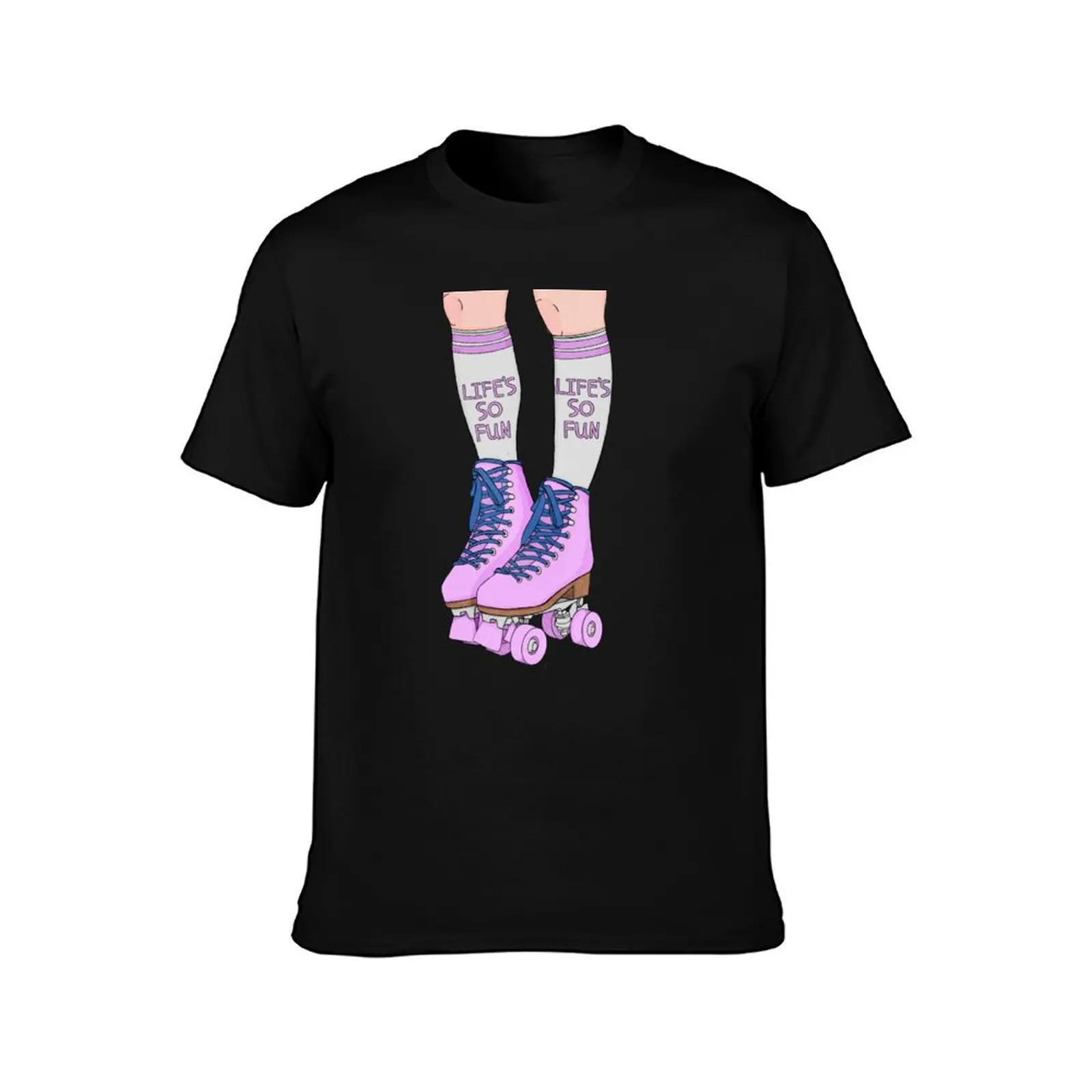 Lifes So Fun Lifes So Fun Muna Phoebe Bridgers Silk Chiffon Rollerblades2 T-Shirt Relaxed Casual Short Sleeve Tee T-Shirt