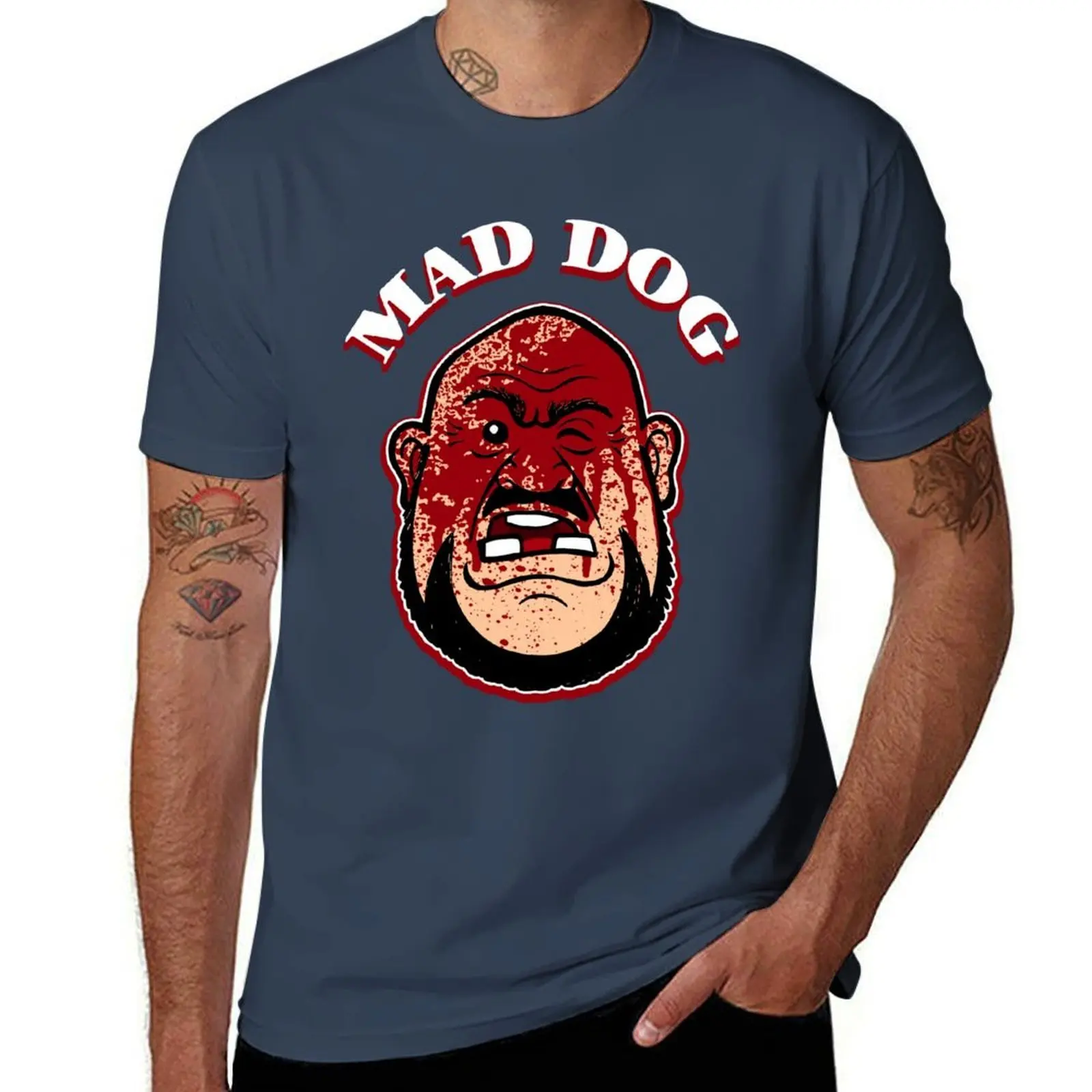 Bloody Mad Dog T-Shirt Work Wear Short Sleeve T-Shirt