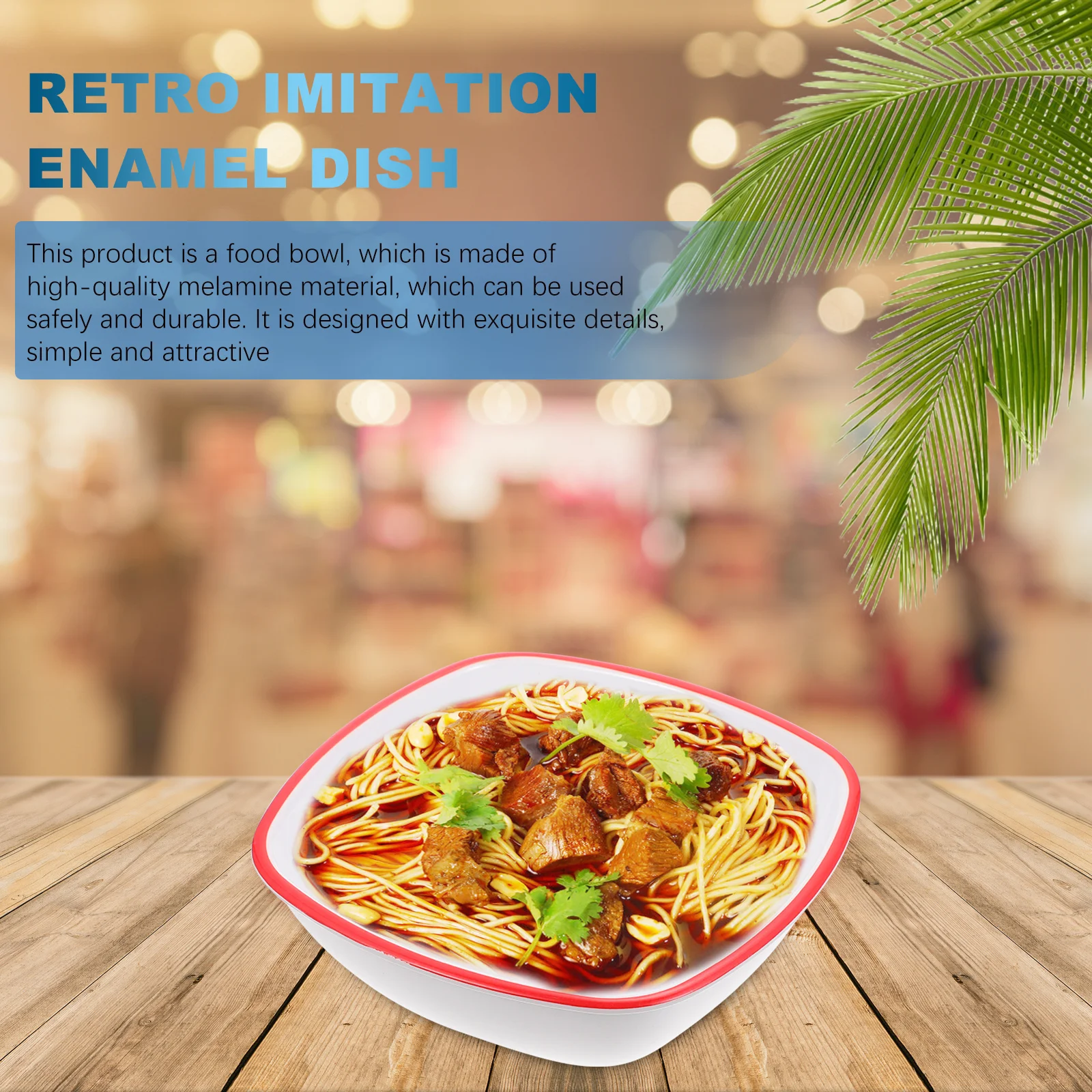 

1Pcs Retro Style Food Bowl Storage Container Perfect for Restaurant Serving Food Tableware Storage Bowl