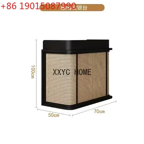 

Стойка ресепшн из ротанга для отелей, кафе и ресторанов, бесшумная, компактная, для прилавка кассира или входа