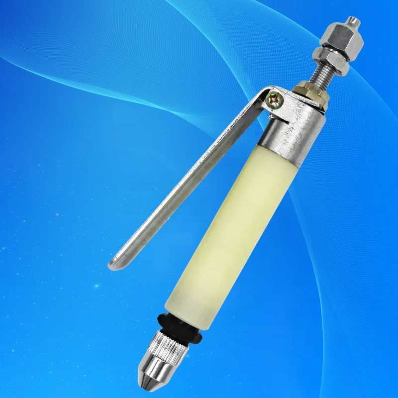 Free Shipping Small Manual Control Pneumatic Needle Off Small Flow Valve For Medium / Low Viscosity Liquid