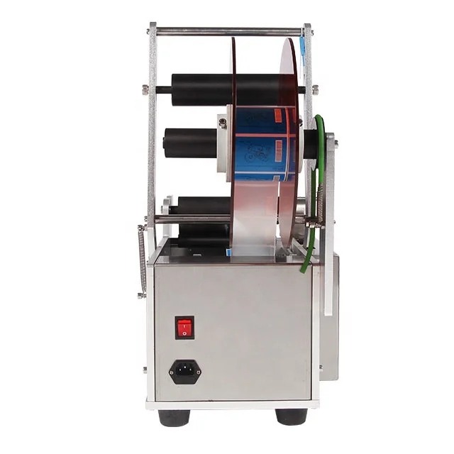 Factory Price Desktop Semi-Automatic Label Applicator Round Bottle Labeling Machine for Manufacturing Self-adhesive Labels