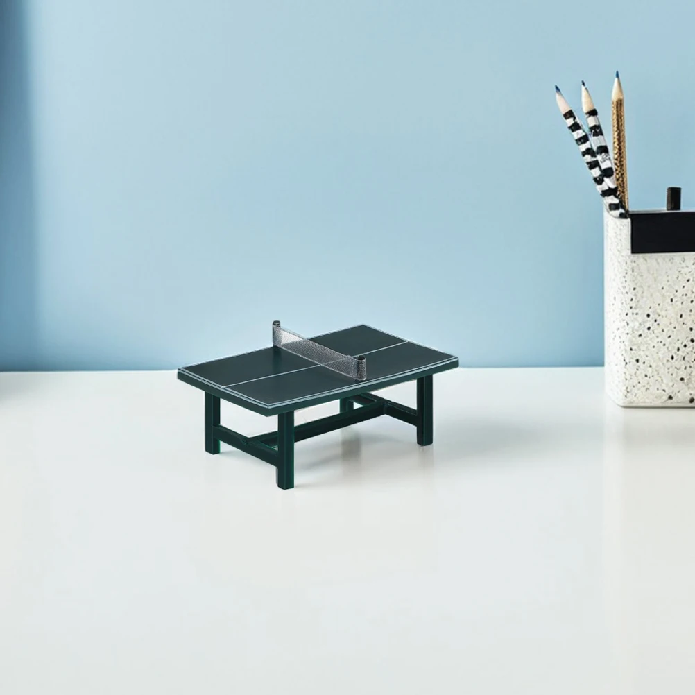 

2 Set Miniature Table Tennis Decors Diy Dollhouse Layout Decoration Accessories Furniture Pong Paddle Resin Prop