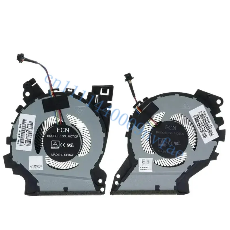 Padarsey Replacement Laptop CPU+GPU Cooling Fan for HP ZBook 15V G5 Mobile Workstation L25223-001 L25224-001 0.2