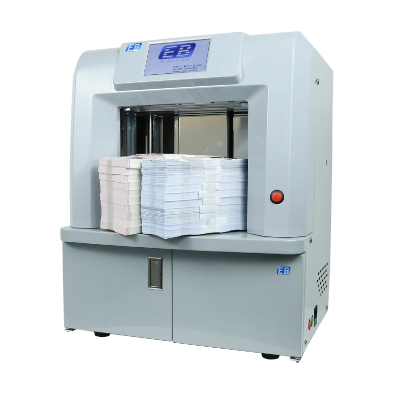 

JB-2000-3 Professional Banknote Binding Machine With Photoelectric Protection Auto Band Wrapper Hot-pressed Sealing Tape