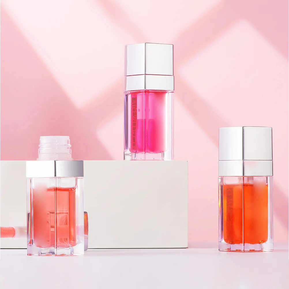 

5Pcs Colored Lip Oil Moisturizing Hydrating Lip Care Oil Lightweight Natural Ingredients Portable Gift for Women