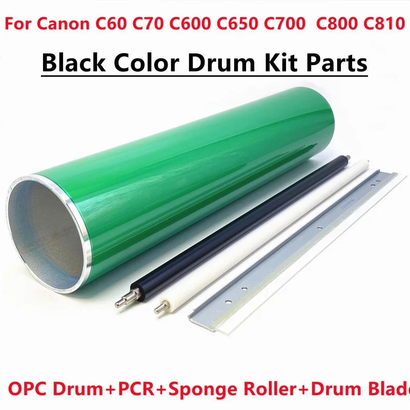 1Set C600 Black OPC Drum Kit Parts For Canon C60 C600 C65 C650 C700 C750 C800 C850 C660 C710 C810 Drum For Mitsubushi Quality