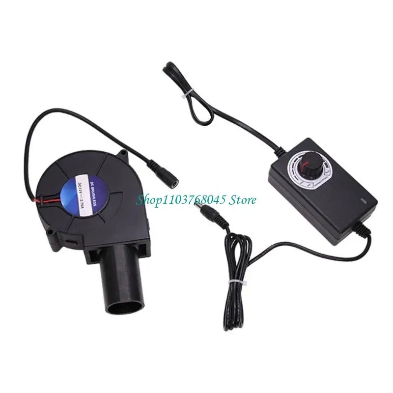 

R53F Эффективный миниатюрный вентилятор для систем отопления на отработанном масле, 12 В, 5500 об/мин, 35 кубических футов в для