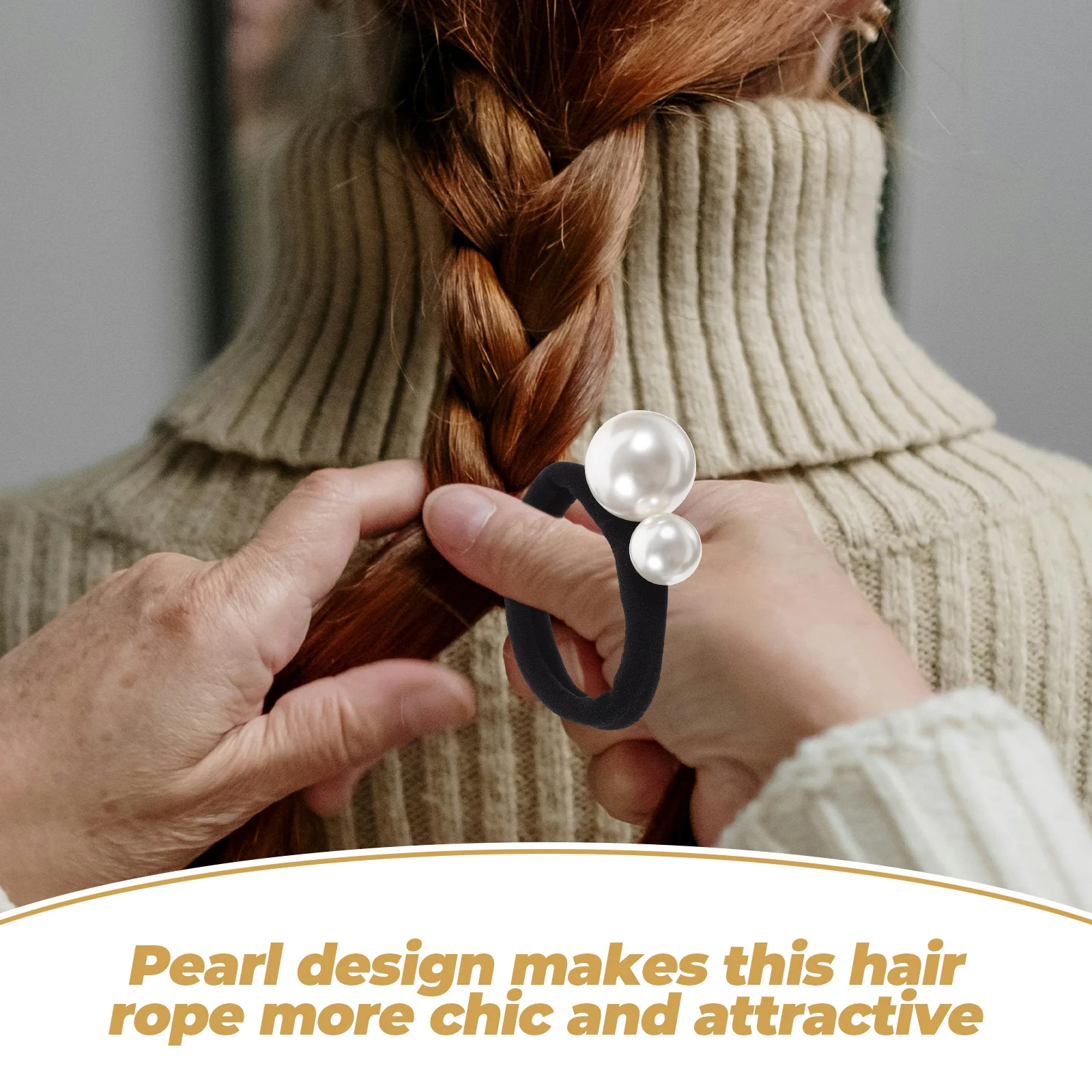 

3-х шт. резинка для волос с жемчугом для девочек и женщин, стильная повседневная одежда, подарок, инструменты для волос, держатель для хвоста с жемчугом, эластичная лента для волос