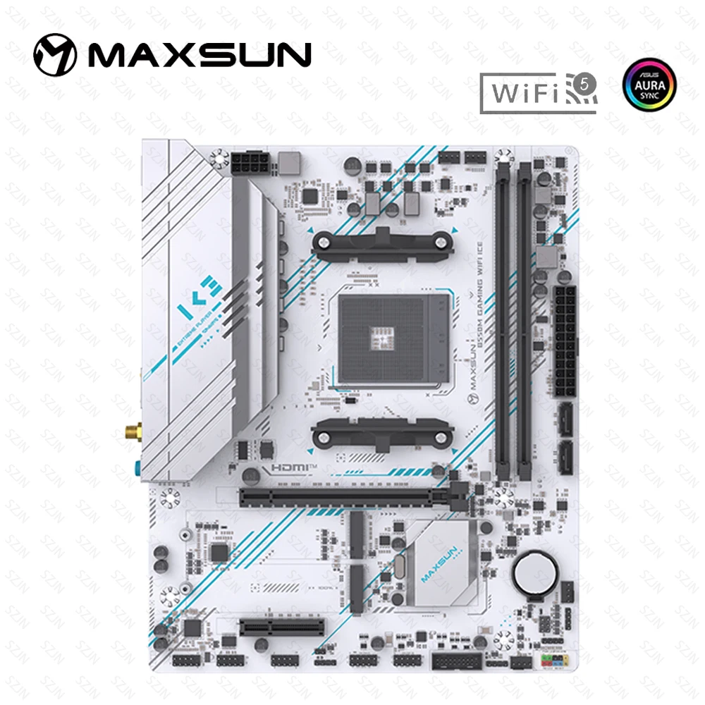 

B550 Motherboard Cpu Combo AM4 Gaming Set with RYZEN 5000 Series DDR4 3200MHz Onboard WIFI5 Support 2*M2 NVME 2*SATA3.0