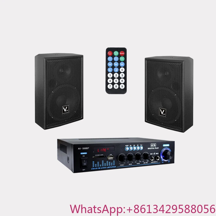 

AV-568- MS0610 Concert Speakers Professional Monitoring Home Singing Equipment Professional Stage Audio Amplifier Combination