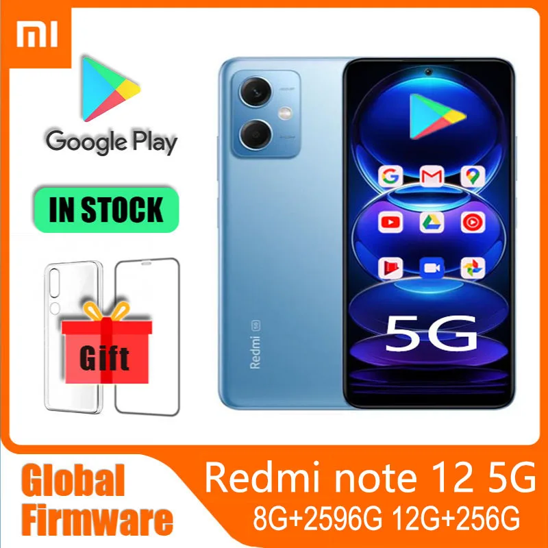 

Global rom 5G Xiaomi Redmi Note 12 Global Firmware Smartphone 33W Fast Charging 48MP 120Hz Qualcomm Snapdragon 4 Gen1