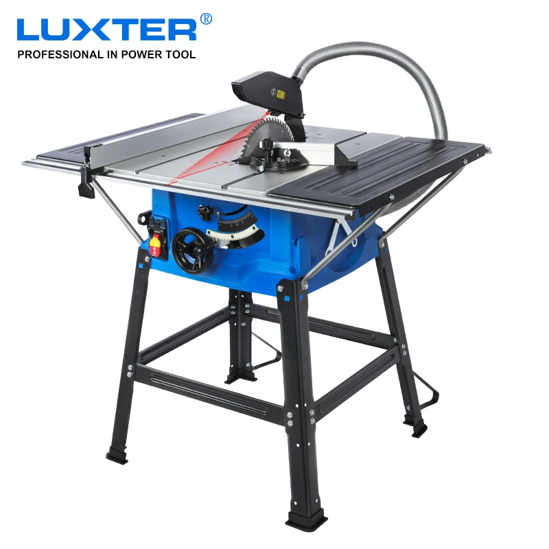 LUXTER Table Saw 255mm 10 Inch Wood Cutting Dust Free With Extension Portable Woodworking Machine