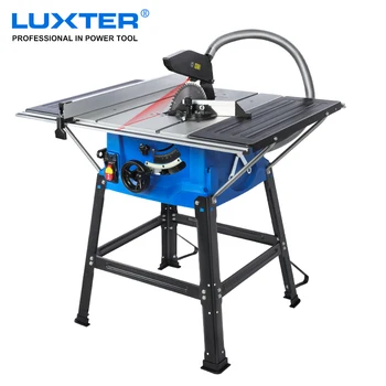 LUXTER 테이블 톱, 휴대용 목공 기계, 연장, 먼지 없는 목재 절단, 255mm, 10 인치