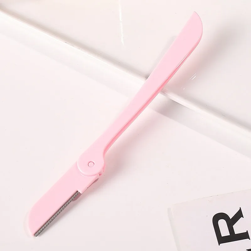 3 pçs rosto dobrável sobrancelha navalha afiada portátil lâminas faciais trimmer shaper conjunto de ferramentas de maquiagem