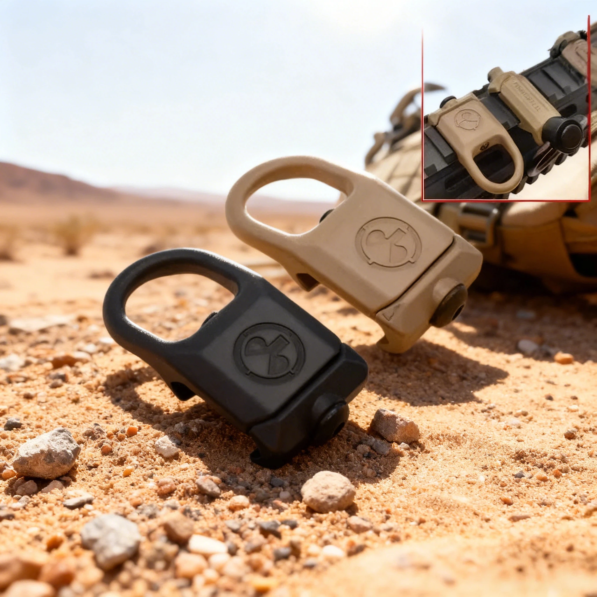 

Tactical QD Quick Detach Sling Swivel - RSA-GBB Magpul Compatible 20mm Picatinny Rail Mount for Airsoft Toy Accessories | Heavy