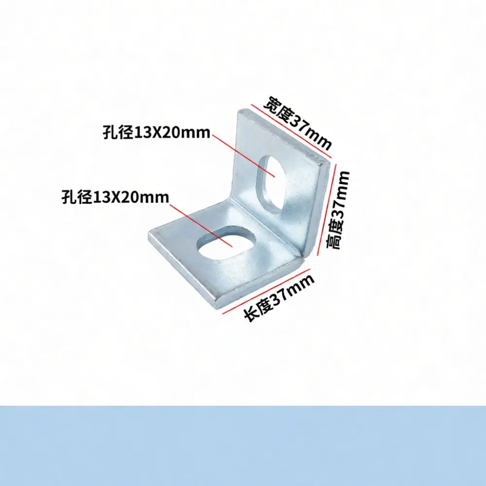 Reinforced Galvanized Steel Angle Bracket L Shape Connector For Facade Dry Hanging And Professional Engineering Fixations