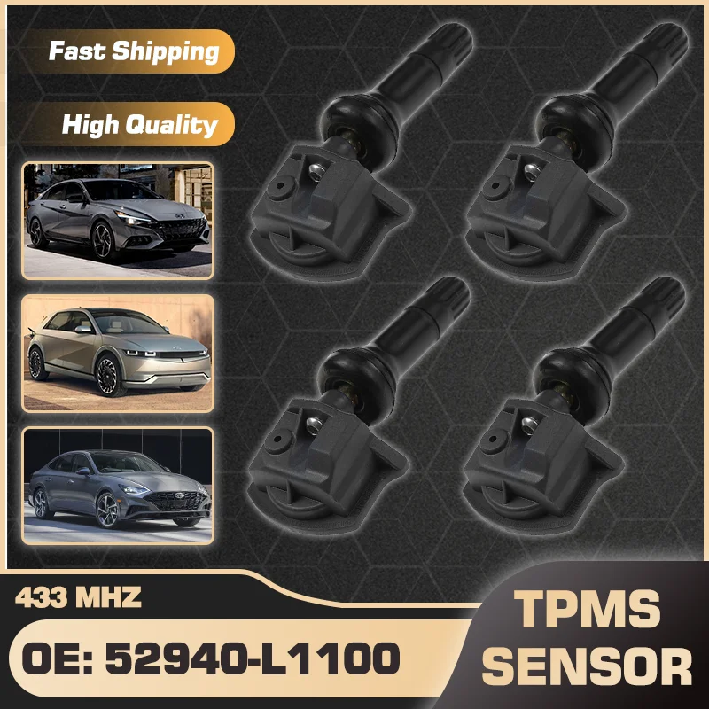 

433 MHz TPMS Tire Pressure Sensor For Hyundai Elantra 2020-2025 Hyundai Ioniq 5 2021-2028 Hyundai Sonata 2020-2024 52940-L1100