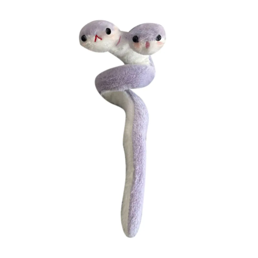 

58 см двуглавая плюшевая кукла-змея, обертывание вокруг руки, мягкая плюшевая игрушка год змеи, маленькая змея, орнамент, кулон, подарок для детей