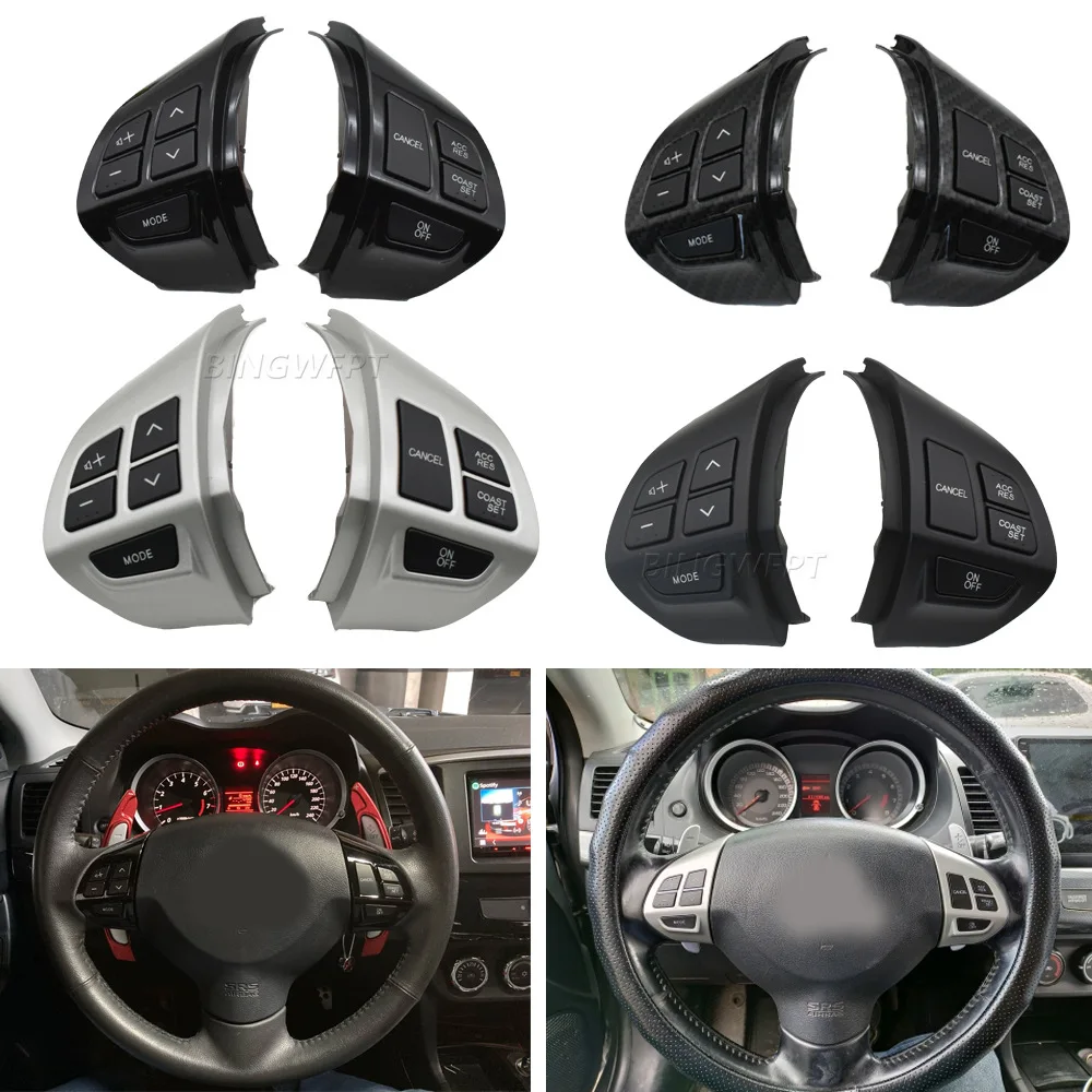 

2pcs For Mitsubishi ASX Outlander EX steering wheel multifunction volume cruise control button