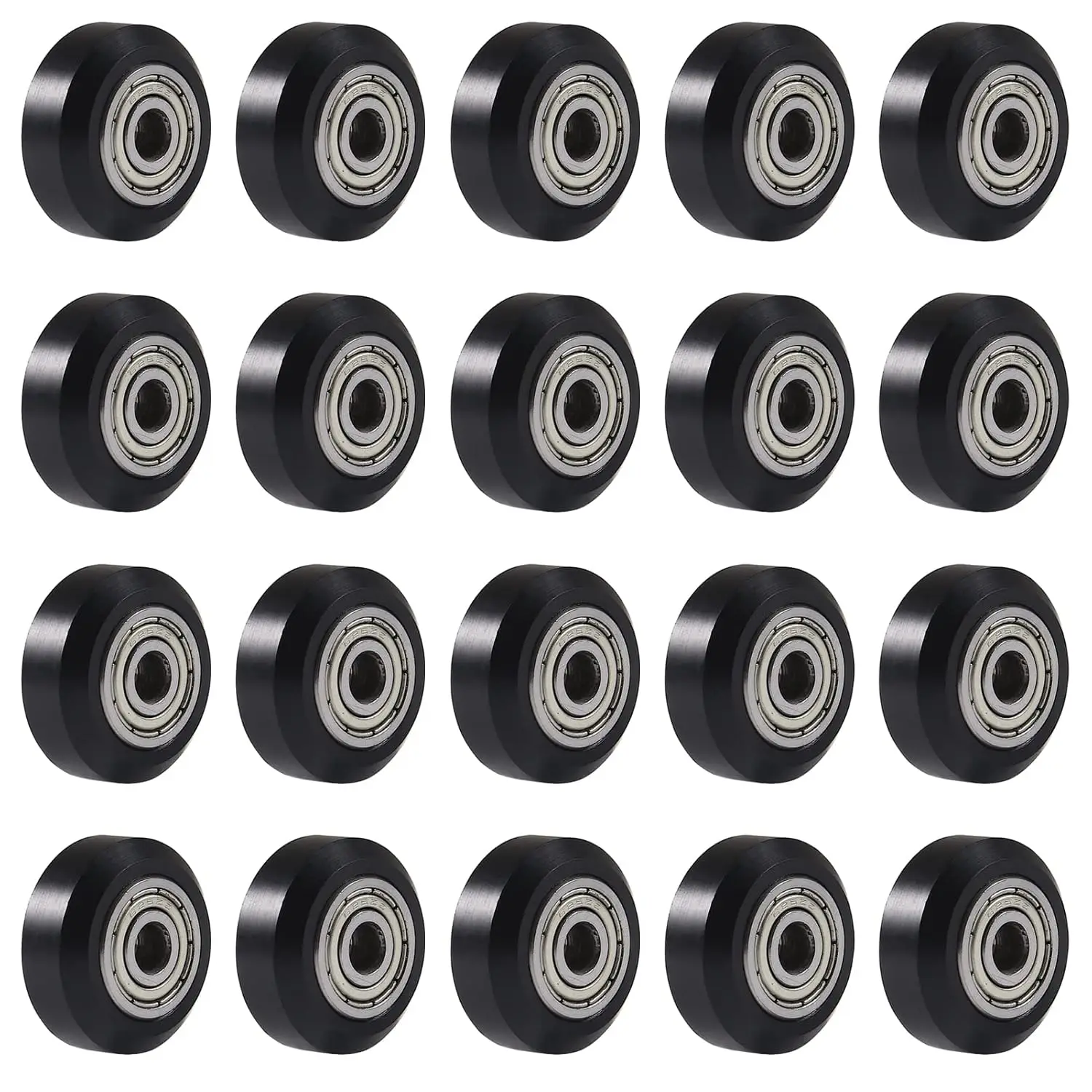 عجلات طابعة ثلاثية الأبعاد طابعة ثلاثية الأبعاد عجلات بكرة بوم 625zz محمل خطي بكرة بلاستيكية لـ Creality CR10، Ender 3، Anet A8 طابعة ثلاثية الأبعاد