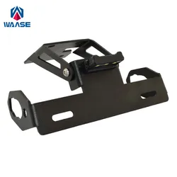 WAASE License Plate Holder Frame with LED Light Tail Tidy For Kawasaki Ninja 650 Z650 2017 2018 2019 2020 2021 2022