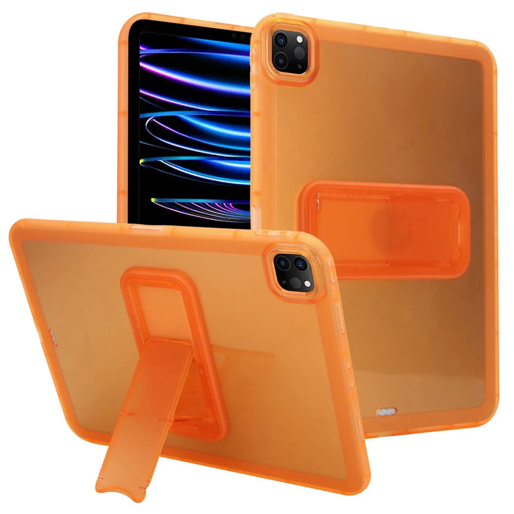 Schokbestendig Transparant Stand Case voor iPad pro 12.9 TPU Achterkant Beschermende Shell Compatibel met 2018/2020/2021/2022 Modellen