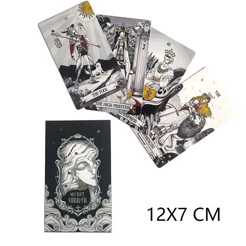 Secret Mirror Tarot Card Games Paper Manual 12x7 cm