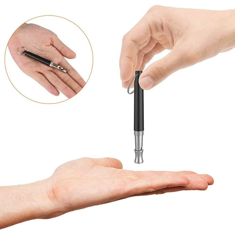 Dog Train Ultrasound Whistle Adjustable Frequency Stainless Steel Dog Training for Dog Behavior Correct Pet Supplies