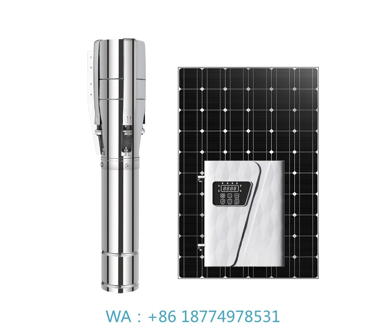 تيار متردد تيار متردد 150 متر مضخة مياه الآبار العميقة بالطاقة الشمسية 10 حصان مضخة مياه غاطسة #1