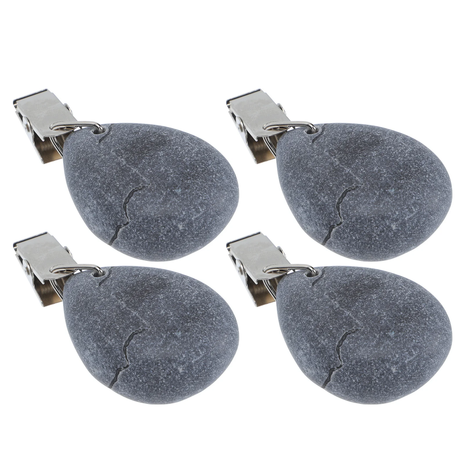 

4Pcs Marble Tablecloth Pendant Windproof Fixing Clips Outdoor Picnic Table Cover Holder Fixing Tablecloth Pendants