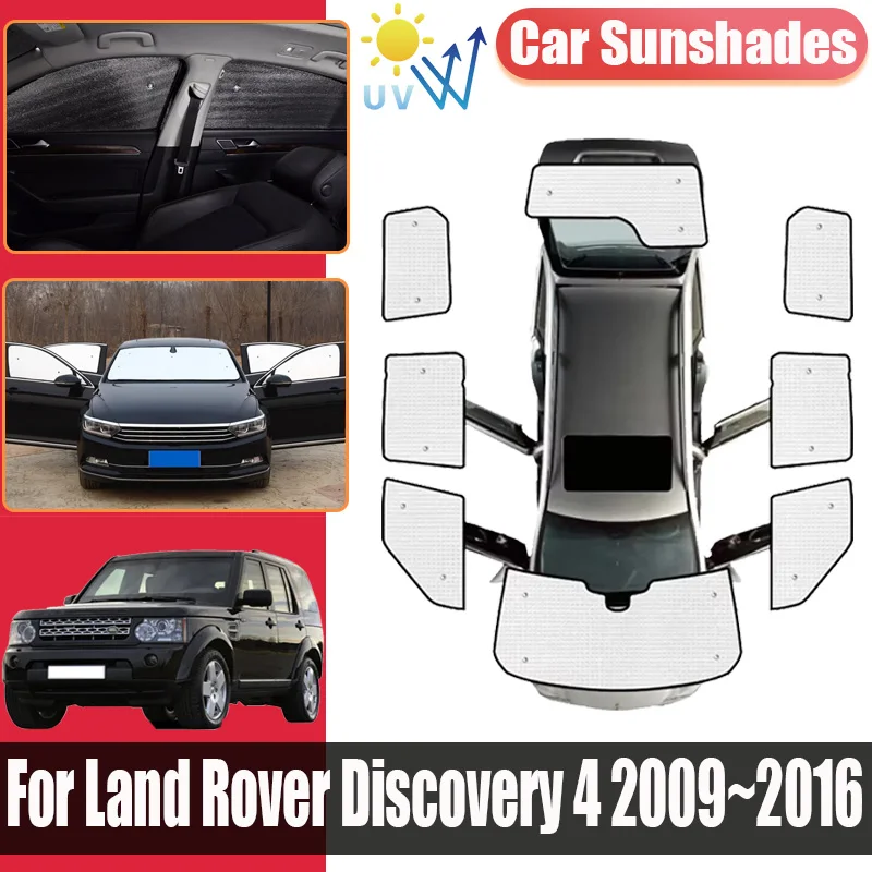 

Для Land Rover Discovery 4 LR4 2009 2010~2016 Передние и задние боковые солнцезащитные шторки Анти-УФ козырьки Теплоизоляция Автомобильные аксессуары