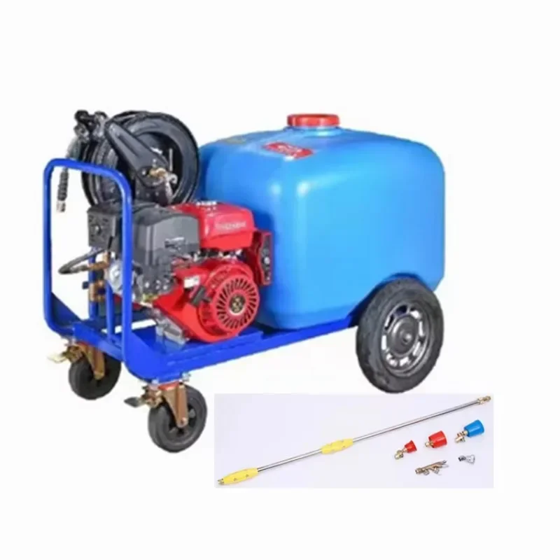 FOR wholesale 180L trolley 6.5HP gasoline engine agriculture 4 stroke petrol engine power pressure sprayer pump machine