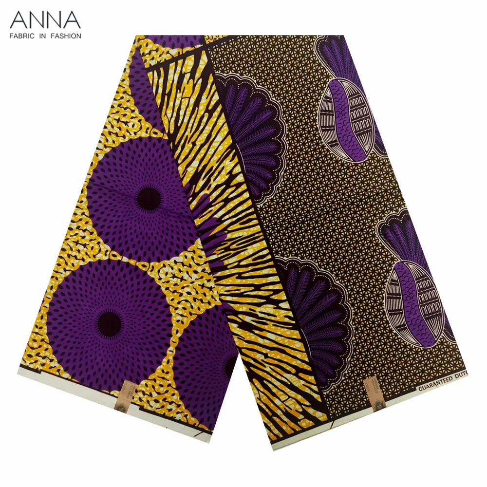 Veritable Wax Ankara Block Prints Batik Fabric African Wax Fabric Nigerian Dutch Hollandais Pagne 100% Cotton For Sewing VL-110