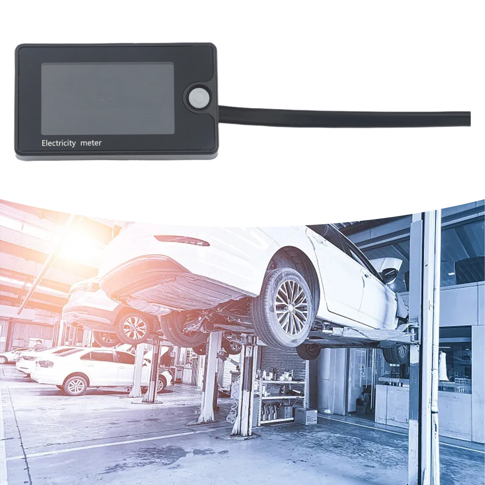 For Golf For Cart Battery Monitor with Waterproof Colorful LCD Display Voltage Compatible with Various DC Battery Types