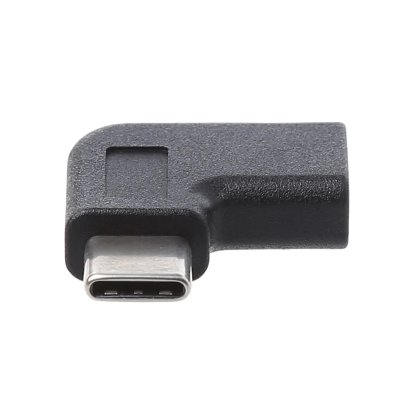 Adaptador convertidor de USB-C macho a hembra, USB 3,1, ángulo recto de 90 grados, tipo C