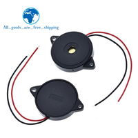 TZT 1/5PCS 30X5.5MM Enclosed Piezo Passive Buzzer Element Wires AT3040