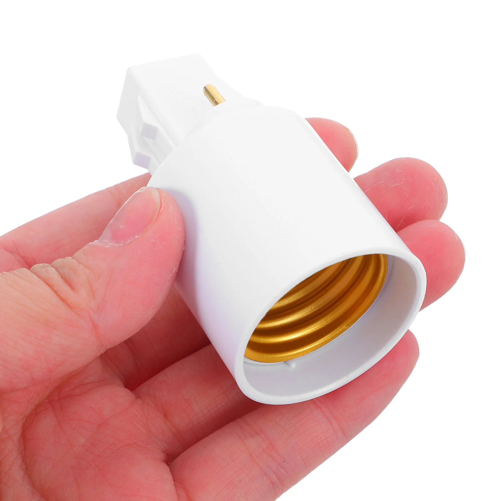 

4 Pcs Lamp Adapter Bulb Holder Light Base Socket Lamps Gx23 to E27 Converter Camping Fixture