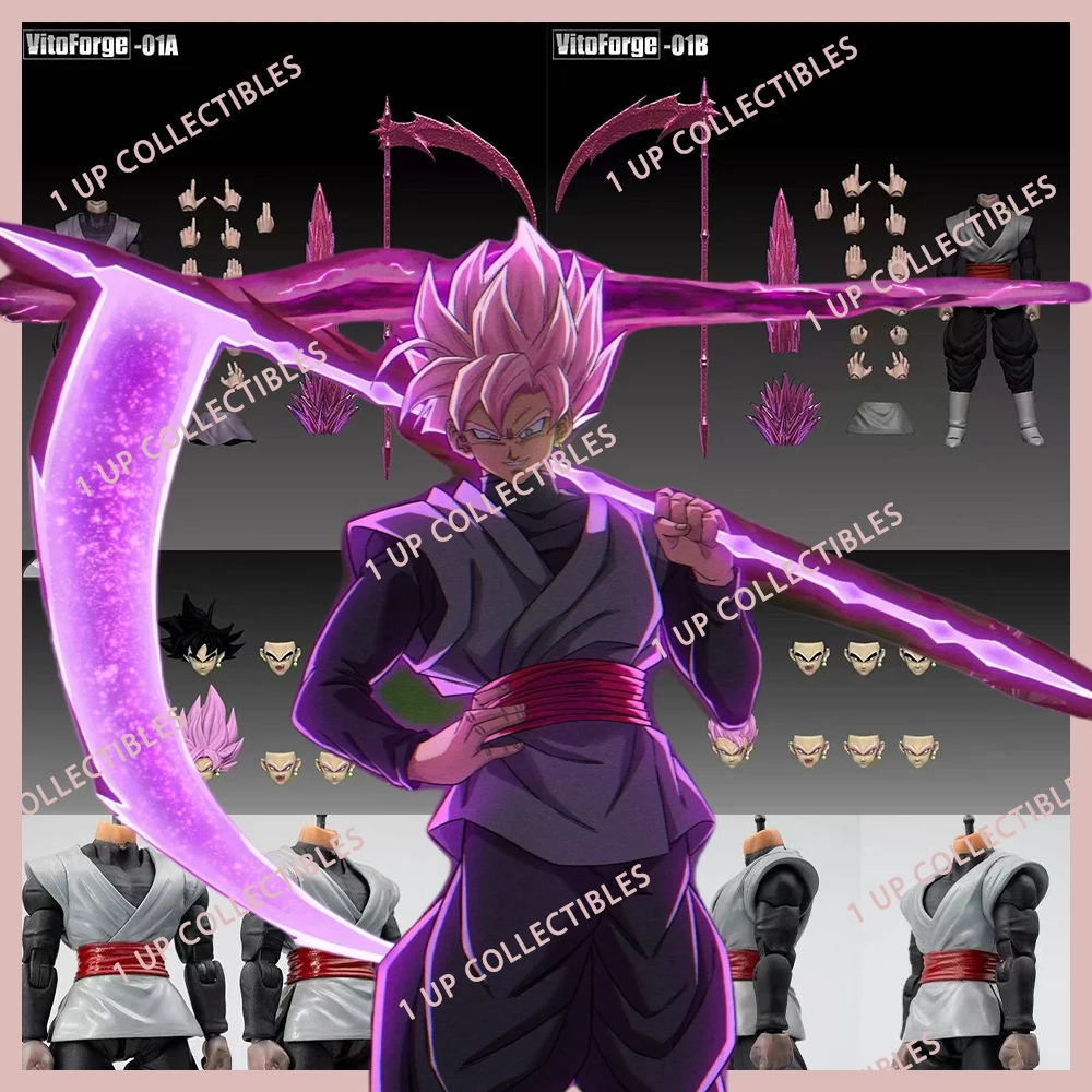 

НОВЫЙ набор экшн-фигурок VitoForge The Scythe Lord Zamas Dragon Ball Z Black Goku Super Saiyan, фигурка аниме-модель, игрушка, коллекционный подарок
