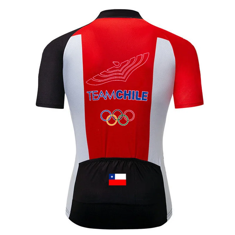 2024 Chile Jersey Pro Cycling Shorts Jacket Bicycle Race Wear Bike MTB Road Ciclismo Maillot Bicycl Top Summer Men Sport Dress