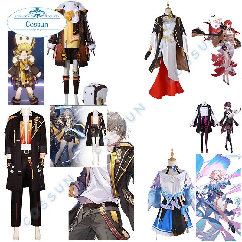 

Honkai Star Rail Cosplay Kafka /Trailblazer /Silver Wolf /March 7th /Himeko Cosplay Costume Uniform Anime Outfits Halloween Suit