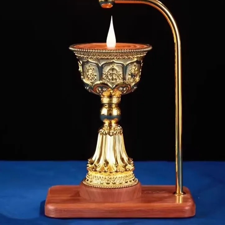 Intelligent vuur tot elektrisch LED oplaadbare boterlamp, Tibetaanse lange lamphouder