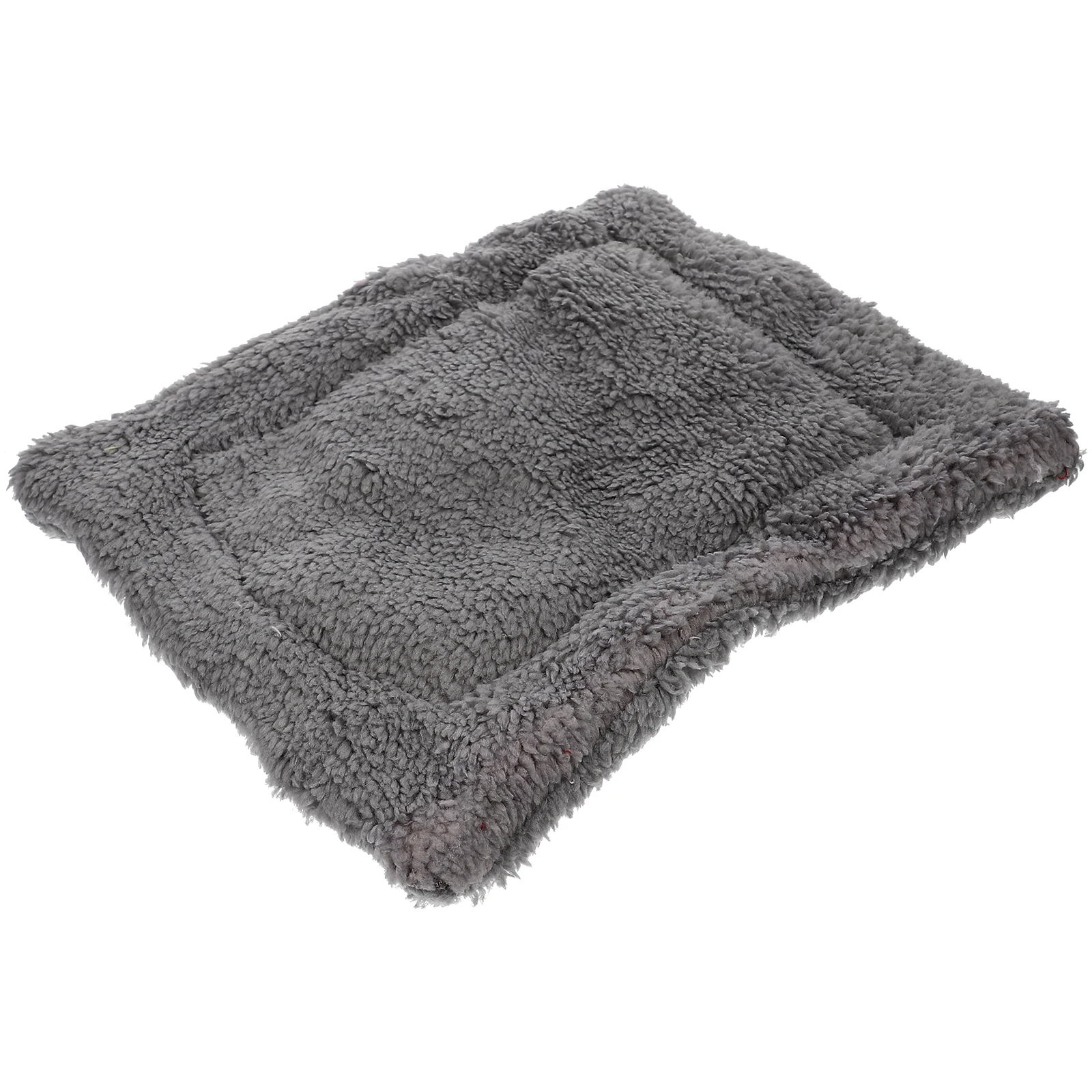 

Pet Lamb Pad Cozy Nest for Rabbits Chinchillas Guinea Pigs Large Pet Sleeping Mat Grey Durable Comfortable Winter Bed