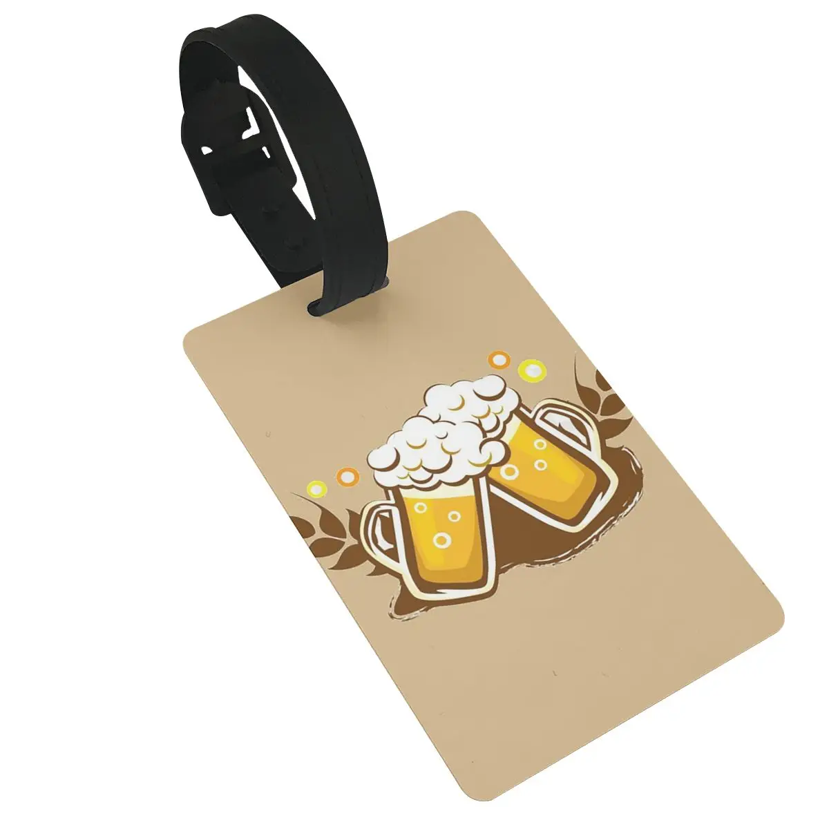 Beer Foam Luggage Tags Suitcase Accessories Travel PVC Fashion Baggage Boarding Tag Portable Label Holder ID Name Address