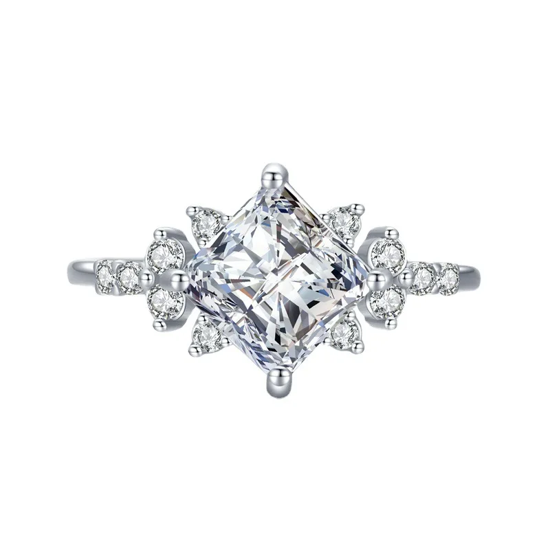 

Eco -friendly Bague Mariage Zircon Jewelry Diamond Rings Women Engagement
