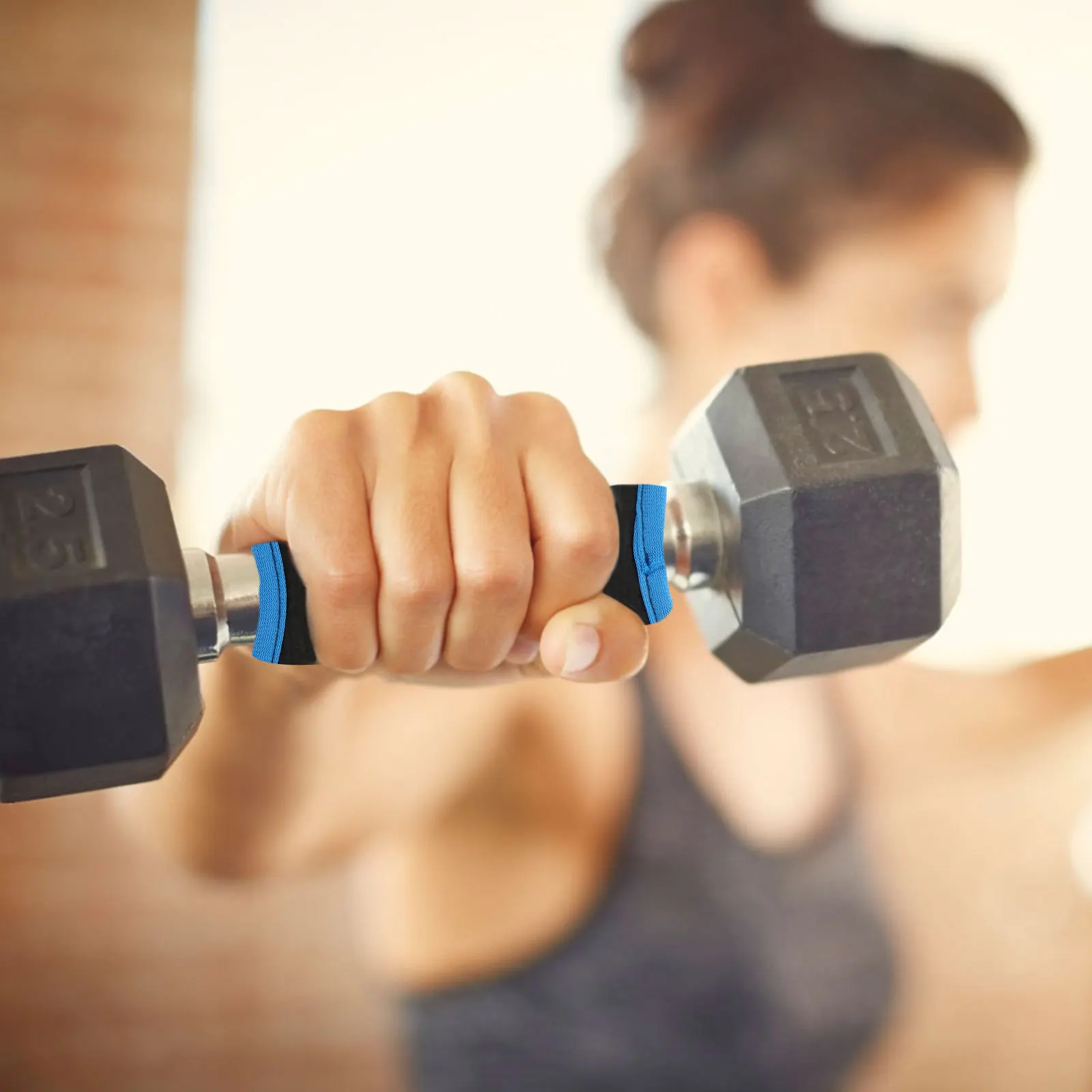 1 Pair Gym Hand Pad Premium Polyester Sweat-Absorbing Seamless Wearable For Weight Lifting Training Cross Fit Workout Fitness