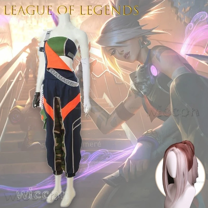 

Игра LOL True Damage Akali Косплей Костюм Музыкальная тема Аниме Игра Женский наряд Хэллоуин Вечеринка Рождественская игра Ролевая игра