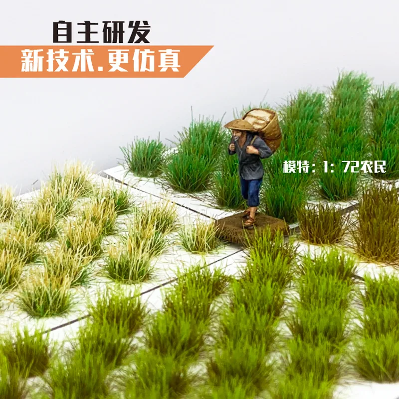 Miniature Seasonal Grass Cluster Model Kit Simulation Grass Nest Mutlicolor Grass Tuft Plant Diorama for Diy Toys Model Making