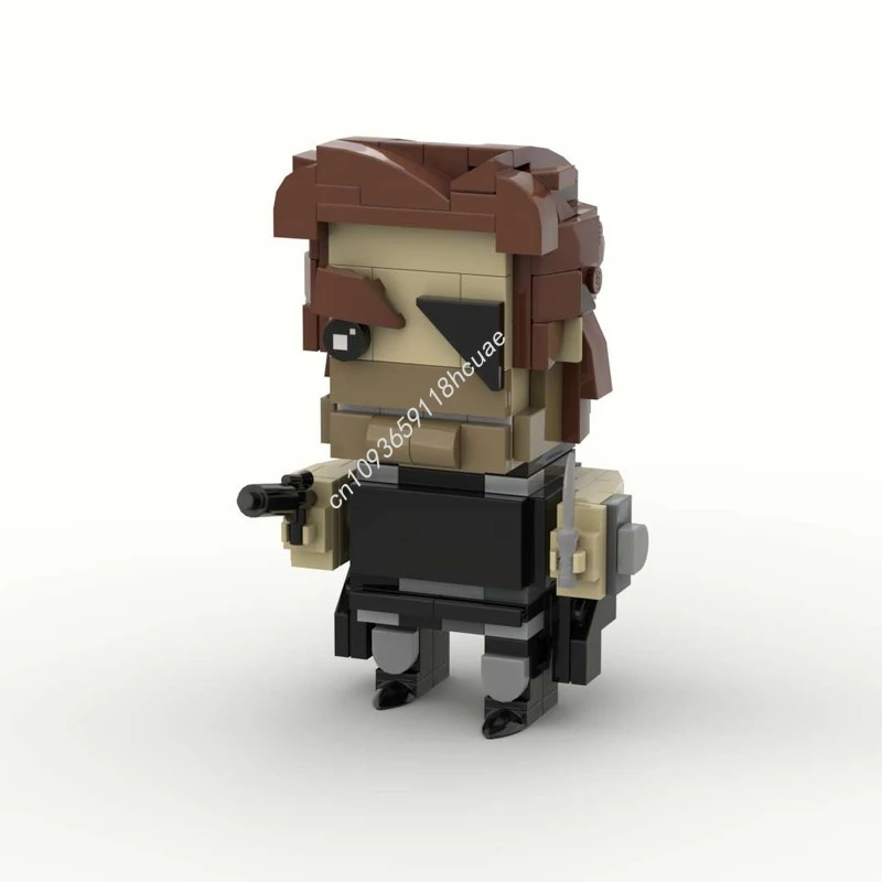 

166 шт. MOC Snake Plissken Brickheadz «Escapes From New York» DIY модель строительные блоки развивающая игрушка для детей подарок на день рождения